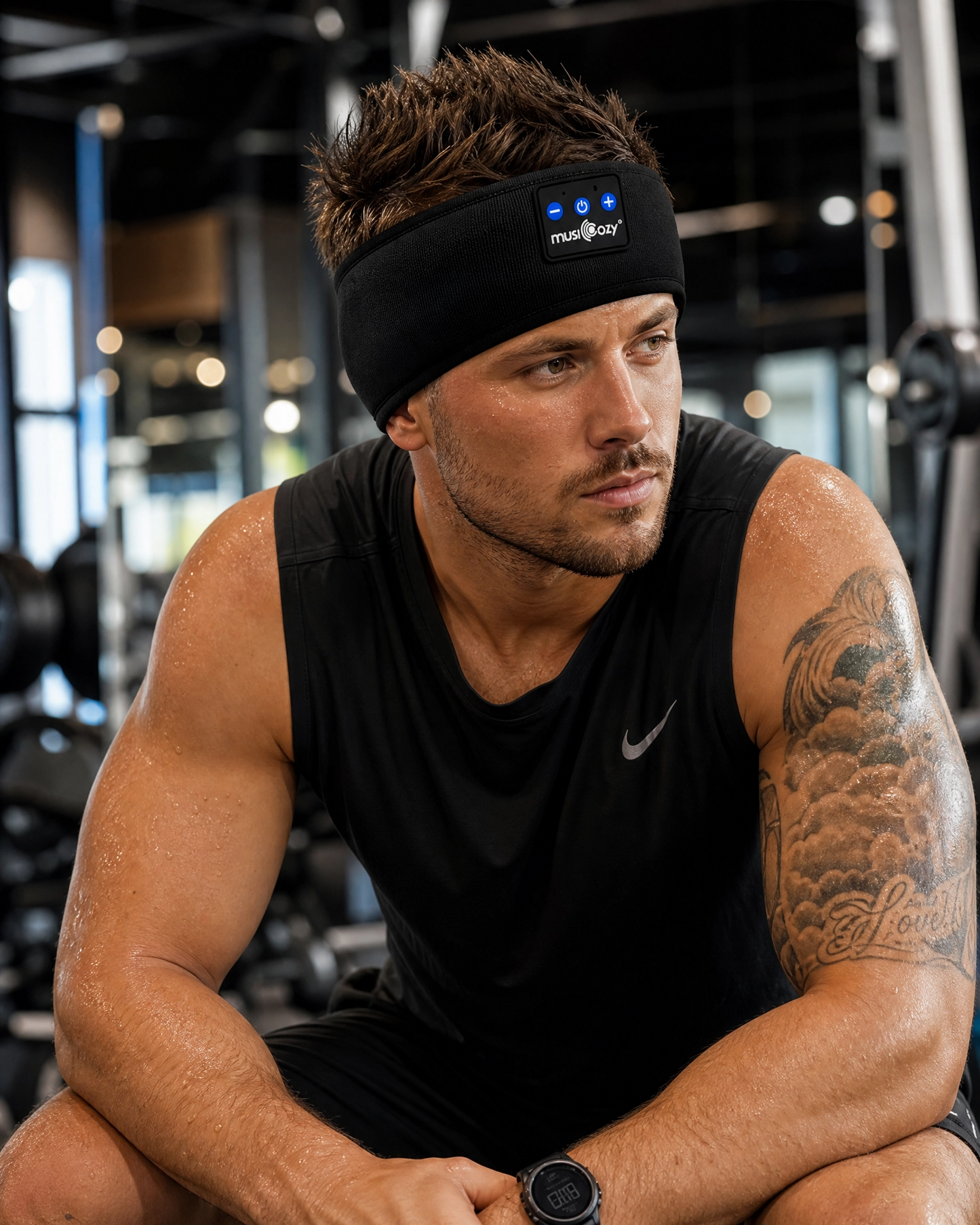 MUSICOZY Sleep Anywhere™ – 2-in-1 Blackout Sleep Headband